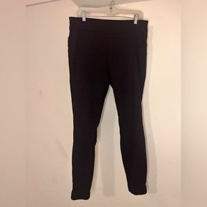 NY&COMPANY black and maroon patterned slacks size L